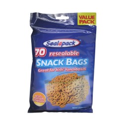 Sealapack Snack Bags Resealable 70 Pack